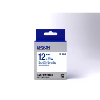 Epson tarrakasetti Standard LK-4WLN sininen/valkoinen 12mm (9m)