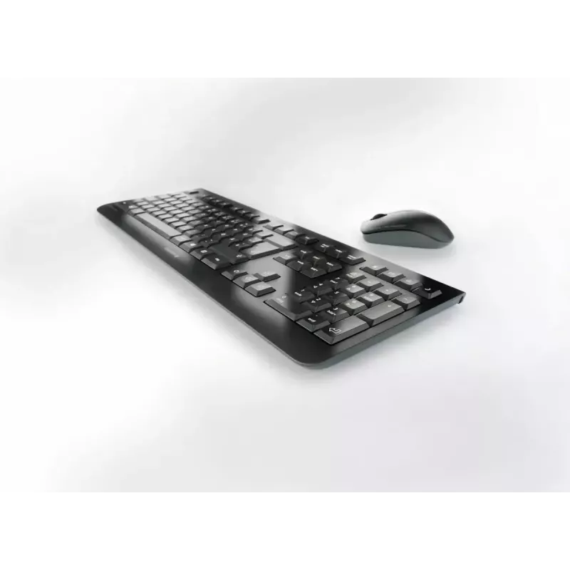 Langaton täysikokoinen näppäimistö- ja hiirisarja Cherry CHERRY DW 3000 — 108 näppäintä QWERTY, RF Wireless, musta