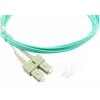 BlueOptics LC-SC multimode OM3 duplex valokuitu-patch-kaapeli, LC-UPC/SC-UPC, 10 m, beige (Corning 055702K512000010M -yhteensopiva)