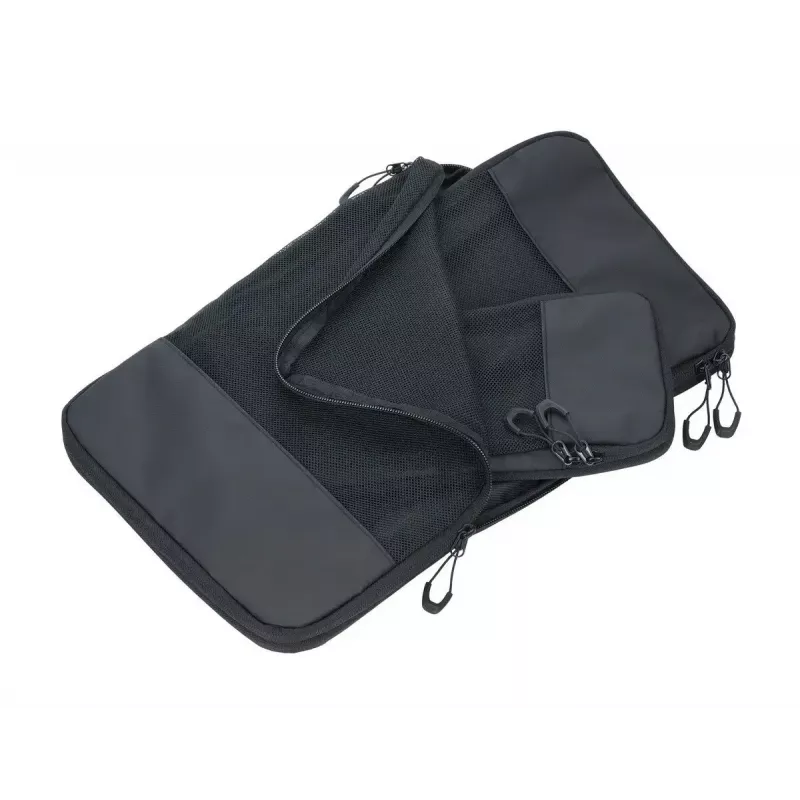 TROIKA Black Packing Cubes pakkauskuutiot-puristuspussisarja, BBL56/BK