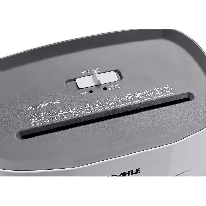Silppuri Dahle PS 140 ristileikkaus 65 dB musta harmaa