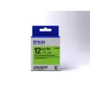 Epson tarranauha fluoresoiva LK-4GBF musta/vihreä 12 mm (9 m)