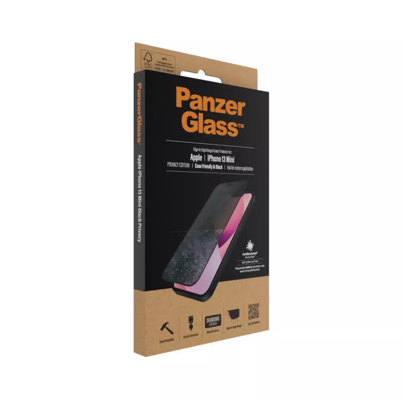 PanzerGlass näytönsuoja Apple iPhone 13 Mini reunasta reunaan naarmuuntumaton ja iskunkestävä