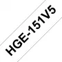 Merkintänauha Brother HGE-151V5 — musta, yhteensopiva PT-9500PC / PT-9700PC / PT-9800PCN / RL-700S kanssa