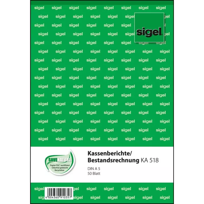 Liikelomake Sigel KA518