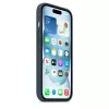 Silikonikotelo Apple iPhone 15 MagSafe Storm Blue