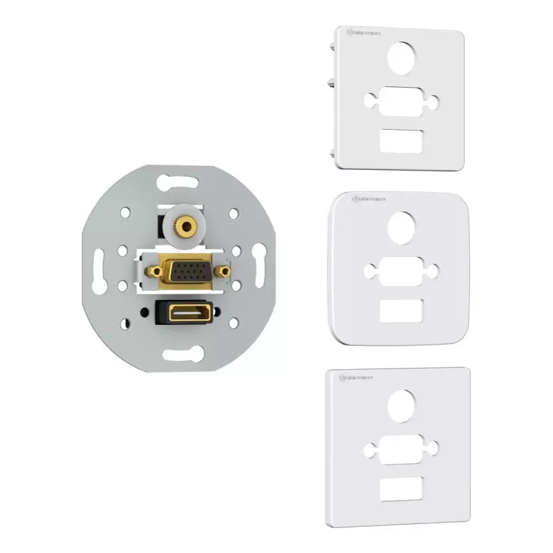 Liitäntärasia HDMI VGA 3,5 mm Kindermann 7456000586