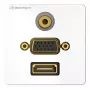 Liitäntärasia HDMI VGA 3,5 mm Kindermann 7456000586