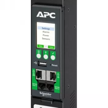 APC NetShelter Rack PDU Advanced, Metered Outlet, 3PH, 22.1kW 400V 32A tai 17.3kW 415V 30A, 48 pistorasiaa, IEC309