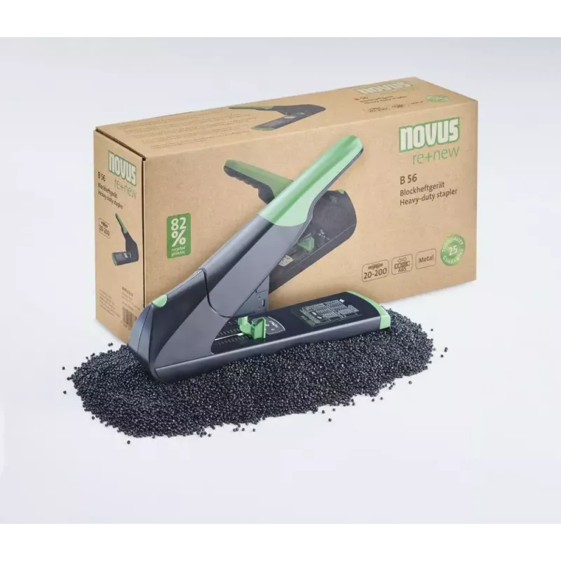 Nitoja Novus B 56 re+new musta vihreä 200 arkin kapasiteetti