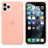 Silikonikotelo Apple iPhone 11 Pro Max Grapefruit -kuori