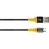 USB-kaapeli Schwaiger WKUM10 511 1,2 m USB A Micro-USB B musta keltainen