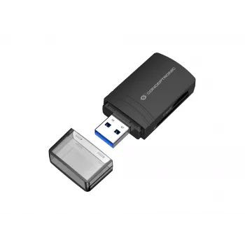 Conceptronic BIAN06B SD TF/MicroSD 4.0 -kortinlukija, UHS-II, USB 3.0, 5 Gbit/s