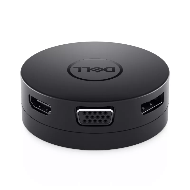 DELL Mobile Adapter DA300 johdollinen USB 3.2 Gen 2 (3.1 Gen 2) Type-C musta