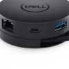 DELL Mobile Adapter DA300 johdollinen USB 3.2 Gen 2 (3.1 Gen 2) Type-C musta