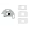 Liitäntärasia RJ-45 Kindermann 7456000523 harmaa valkoinen