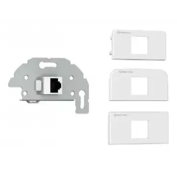 RJ-45-verkkorasia Kindermann 7456000523 harmaa valkoinen