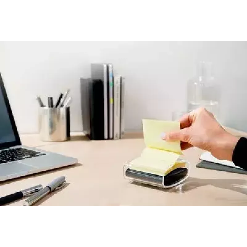 3M Post-it PRO-B1Y Z-Notes -annostelija, 1 lehtiö (90 arkkia), musta/keltainen