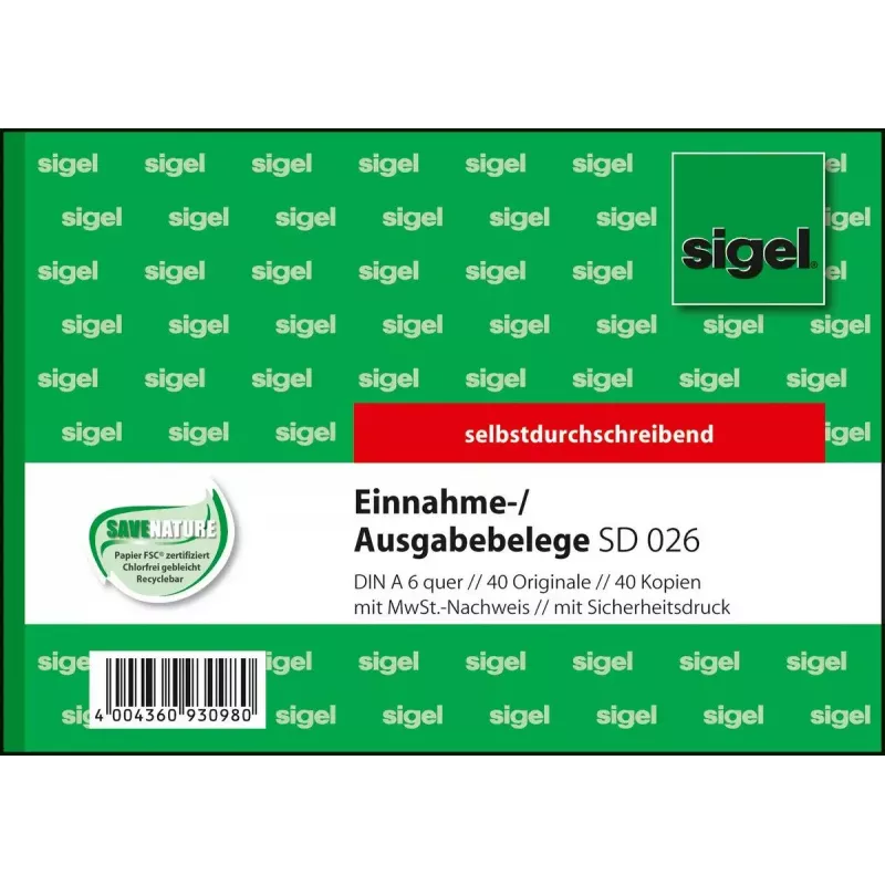Liikelomake Sigel SD026