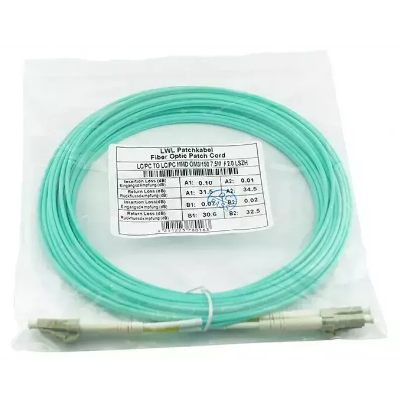 BlueOptics BK840A InfiniBand-kuituoptinen kaapeli 5 m LC aqua OM3