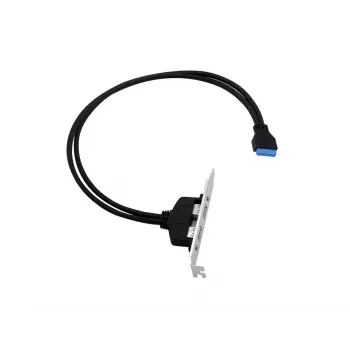 Conceptronic EMRICK11B 19-napainen liitin - dual-USB-A-liitin USB 3.0 -sovitin