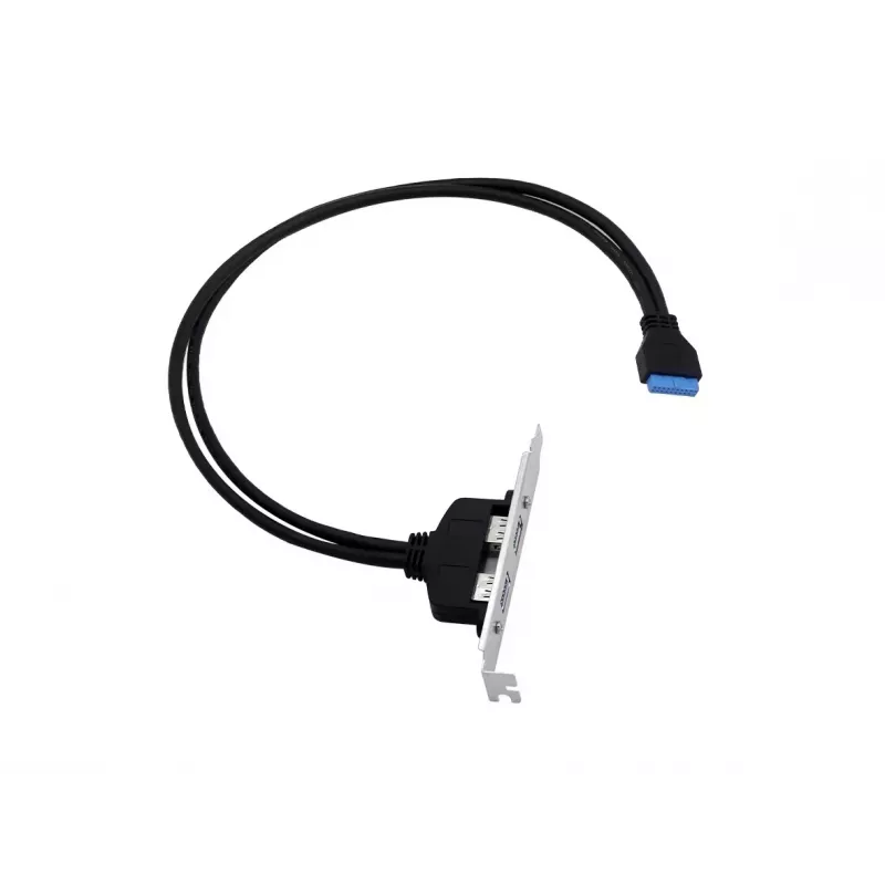 Conceptronic EMRICK11B 19-napainen liitin - dual-USB-A-liitin USB 3.0 -sovitin