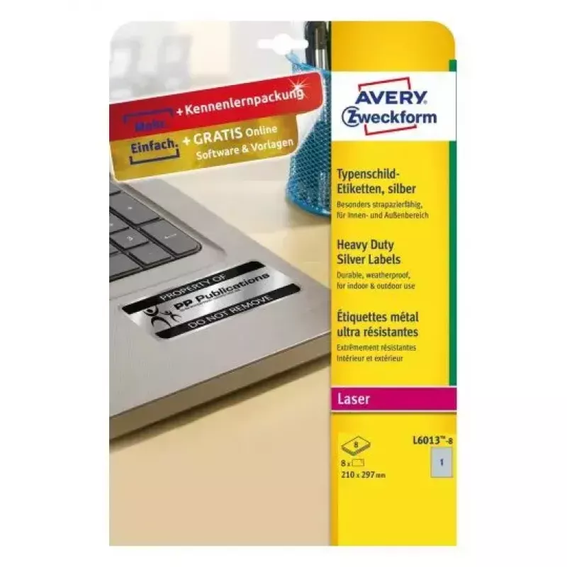 Itseliimautuva tulostintarra Avery L6013-8