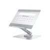Conceptronic DONN27G, kannettavan tietokoneen teline, hopea, alumiini, 360°, USB 3.2 Gen 1 (3.1 Gen 1) Type-C, 5000 Mbit/s