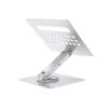 Conceptronic DONN27G, kannettavan tietokoneen teline, hopea, alumiini, 360°, USB 3.2 Gen 1 (3.1 Gen 1) Type-C, 5000 Mbit/s