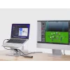 Conceptronic DONN27G, kannettavan tietokoneen teline, hopea, alumiini, 360°, USB 3.2 Gen 1 (3.1 Gen 1) Type-C, 5000 Mbit/s
