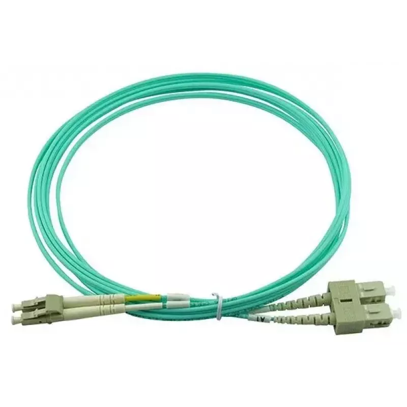 BlueOptics LC-SC multimode OM3 duplex -kuitukaapeli, LC-UPC/SC-UPC, 10 m, beige (yhteensopiva Corning 055702T512000010M kanssa)