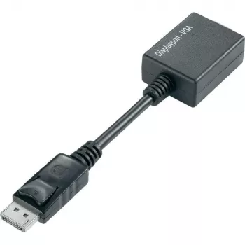 Techly DisplayPort DP - VGA-sovitin M F IADAP DSP-250, 0,07 m, DisplayPort, 2 x VGA (D-Sub), uros, naaras, 1920 x 1200 pikseliä