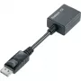 Techly DisplayPort DP - VGA-sovitin M F IADAP DSP-250, 0,07 m, DisplayPort, 2 x VGA (D-Sub), uros, naaras, 1920 x 1200 pikseliä