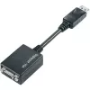 Techly DisplayPort DP - VGA-sovitin M F IADAP DSP-250, 0,07 m, DisplayPort, 2 x VGA (D-Sub), uros, naaras, 1920 x 1200 pikseliä