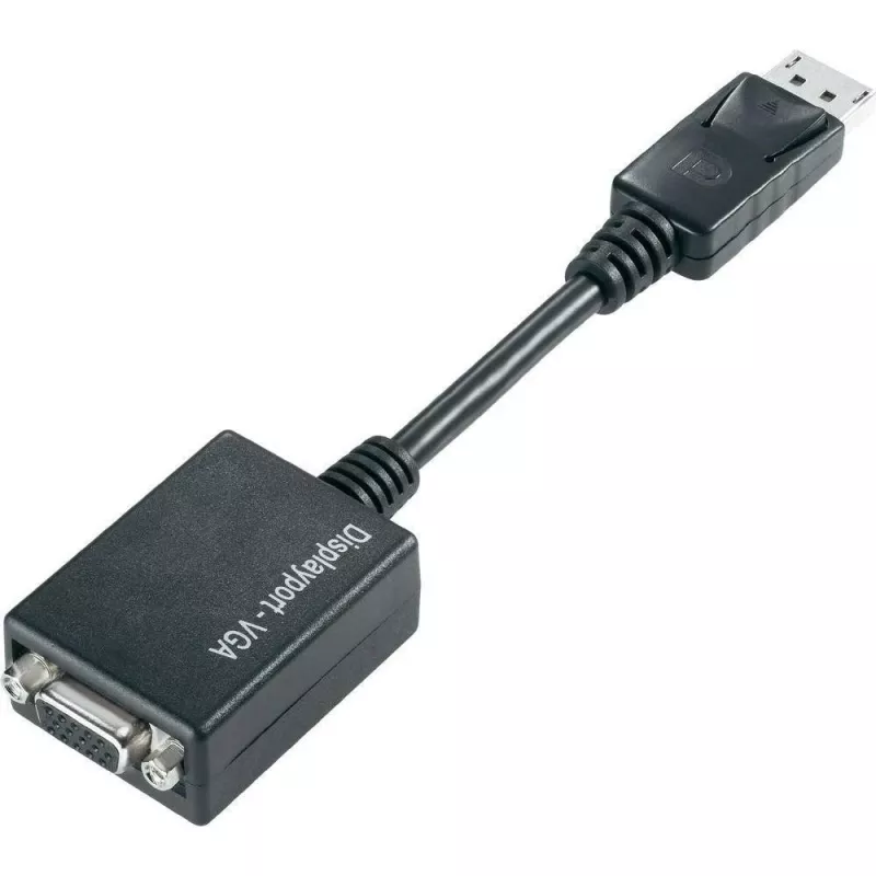 Techly DisplayPort DP - VGA-sovitin M F IADAP DSP-250, 0,07 m, DisplayPort, 2 x VGA (D-Sub), uros, naaras, 1920 x 1200 pikseliä