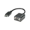 Techly DisplayPort DP - VGA-sovitin M F IADAP DSP-250, 0,07 m, DisplayPort, 2 x VGA (D-Sub), uros, naaras, 1920 x 1200 pikseliä