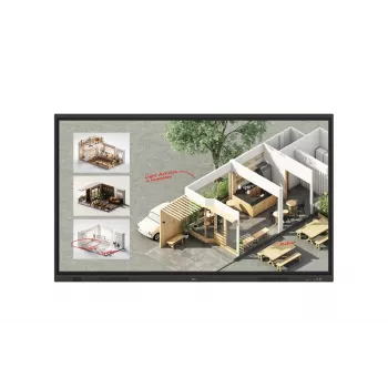LG CreateBoard Standard interaktiivinen valkotaulu 190,5 cm (75 tuumaa) 3840 x 2160 pikseliä kosketusnäyttö musta