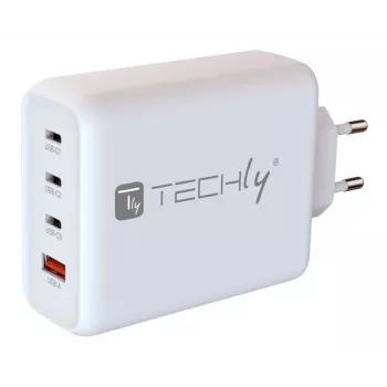 Techly IPW-PD140W-WH mobiili laturi varavirtalähde, älypuhelin, tabletti, yleismalli valkoinen AC-pikalataus sisäkäyttöön