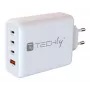 Techly IPW-PD140W-WH mobiili laturi varavirtalähde, älypuhelin, tabletti, yleismalli valkoinen AC-pikalataus sisäkäyttöön