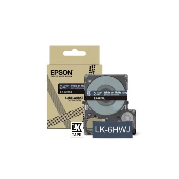 Merkintänauha Epson LK-6HWJ laivastonsininen valkoinen lämpösiirto 2,4 cm