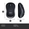 Hiiri Logitech M185 Swift Wireless harmaa