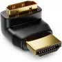 Techly HDMI-sovitin M / F kulma L IADAP HDMI-L, HDMI, HDMI, musta
