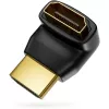 Techly HDMI-sovitin M / F kulma L IADAP HDMI-L, HDMI, HDMI, musta