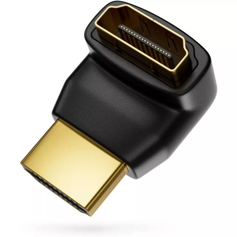 Techly HDMI-sovitin M / F kulma L IADAP HDMI-L, HDMI, HDMI, musta
