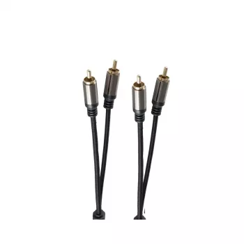 Audiokaapeli ShiverPeaks BS20-41155 1,5 m 2xRCA musta