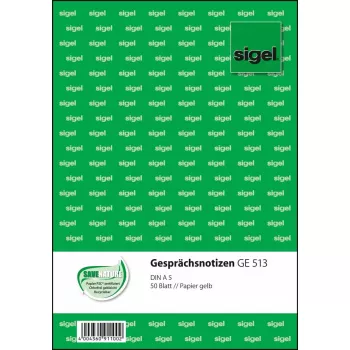 Sigel GE513 liiketoimintalomake A5 vihreä 50 arkkia