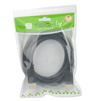 Techly HDMI 2.0 -kaapeli A/A M/M 2m musta ICOC HDMI2-4-020, 2 m, HDMI Type-A (standardi), HDMI Type-A (standardi), 4096 x 2160 pikseliä, 3D, musta
