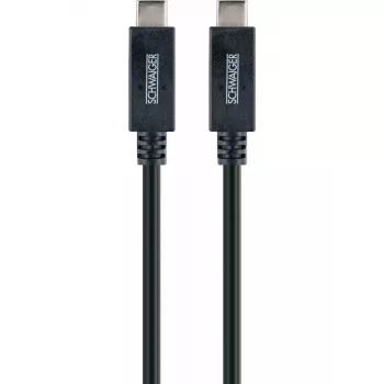 USB-kaapeli Schwaiger LK 101 C USB 3.2 Gen 2 1 m musta