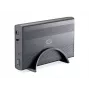 Conceptronic 3,5 tuuman kiintolevykotelo USB 3.0, HDD-kotelo, 3,5 tuumaa, Serial ATA, Serial ATA II, 4,8 Gbit/s, USB-liitettävyys, grafiitti