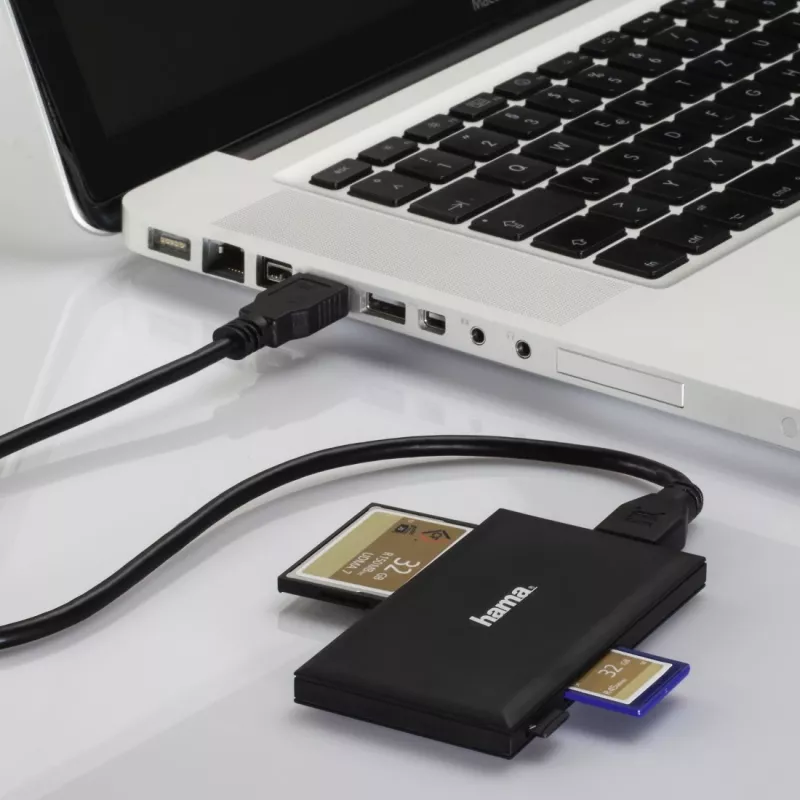 Hama 00181018 kortinlukija USB 3.2 Gen 1 (3.1 Gen 1) Type-A musta